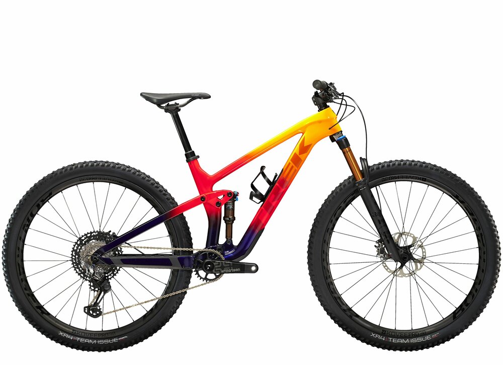 Trek Top Fuel 9.9 XTR ML Marigold to Red to Purple Abys